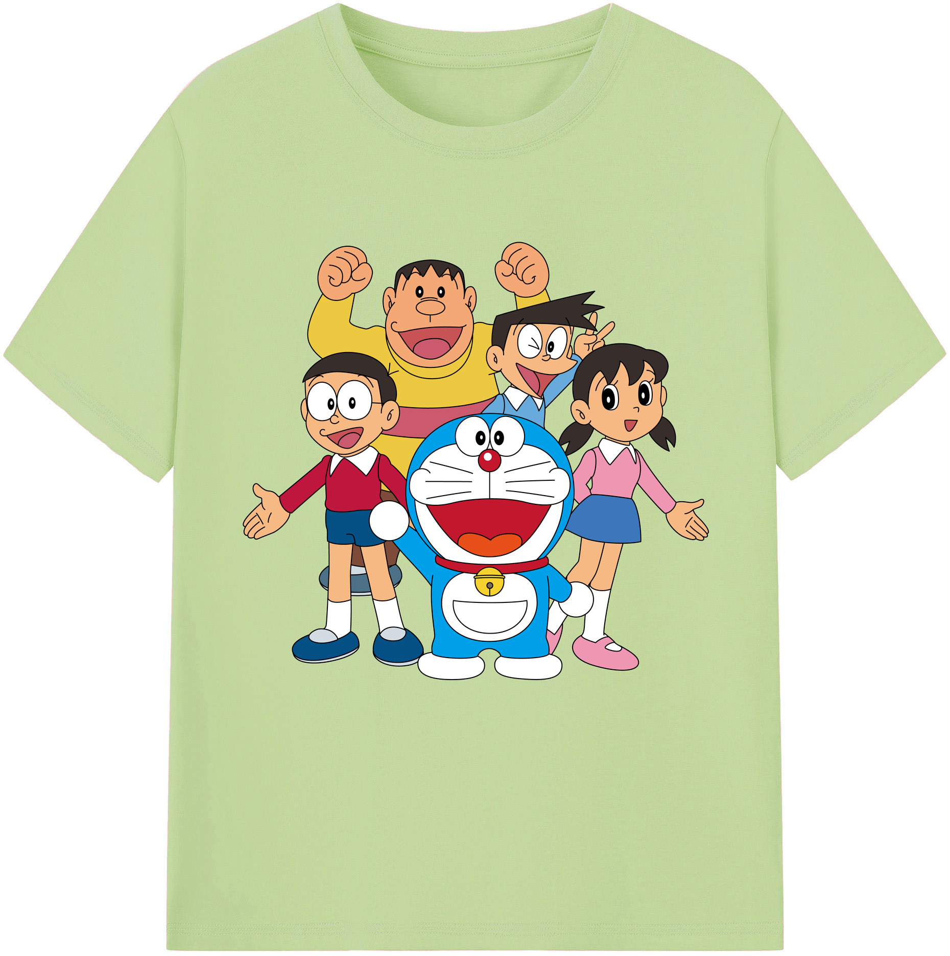 （画像用） ドラえもん 骨川 スネ夫 Doraemon Honekawa Suneo 綿100％半袖Tシャツ（フロントプリント）